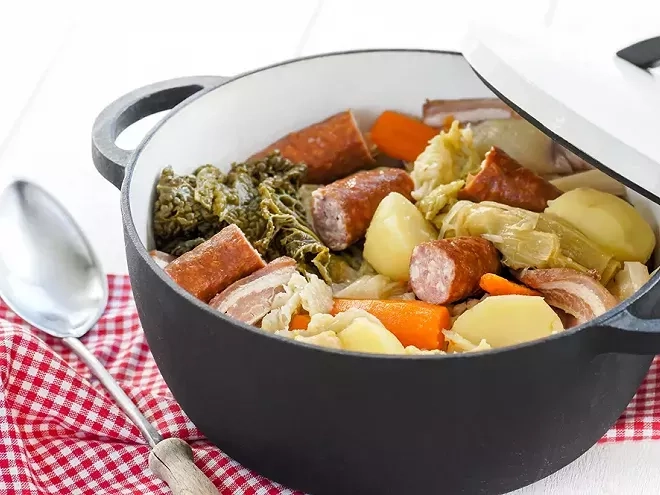 Recette légère de potée au chou 