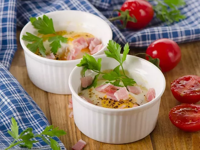 Recette de l’œuf cocotte façon tartiflette 