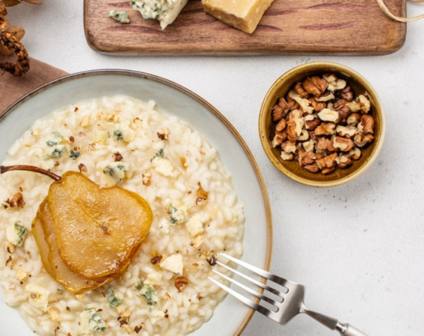 Recette de  Risotto au gorgonzola⁣