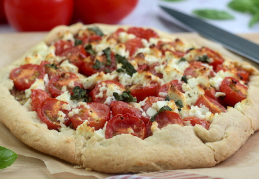 Recette de Tarte tomate feta basilic