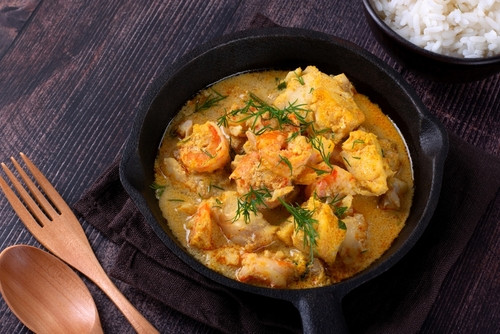 Recette de curry de merlan