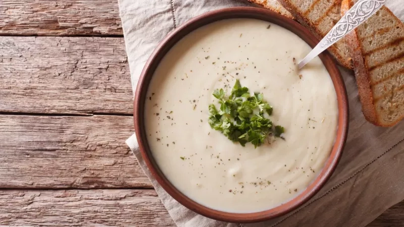 Recette légère du potage Du Barry