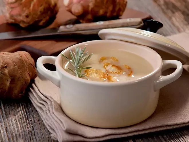 Recette de velouté de topînambour