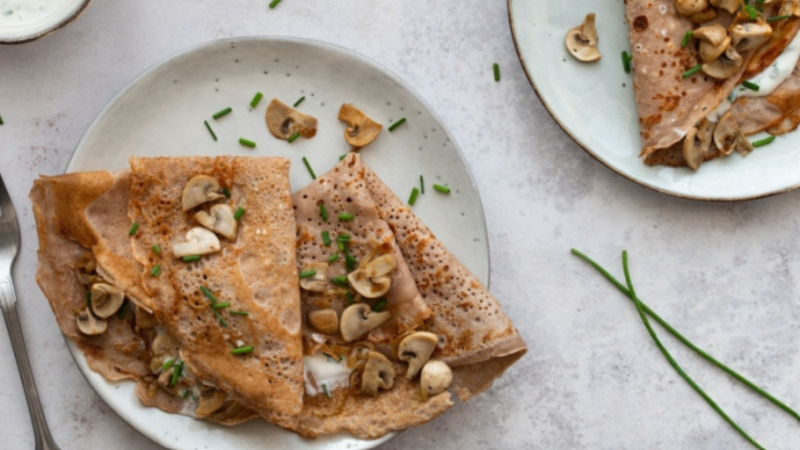 Recette de galette de sarrasin aux champignons