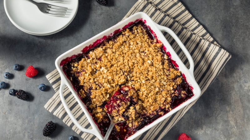 10 recettes légères de crumble