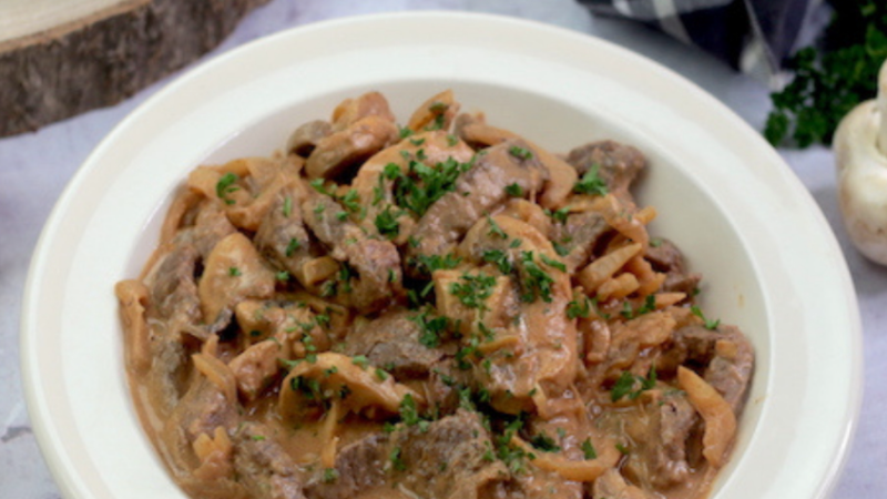 Recette de boeuf stroganoff