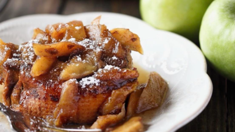 Recette de pain perdu aux pommes