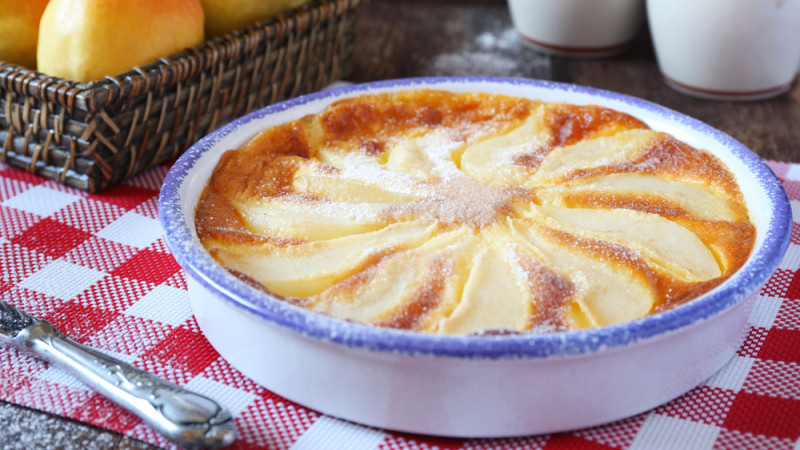 Recette de clafoutis léger aux poires