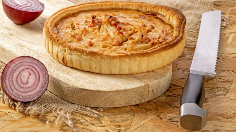 Recette de tarte à l'oignon légère