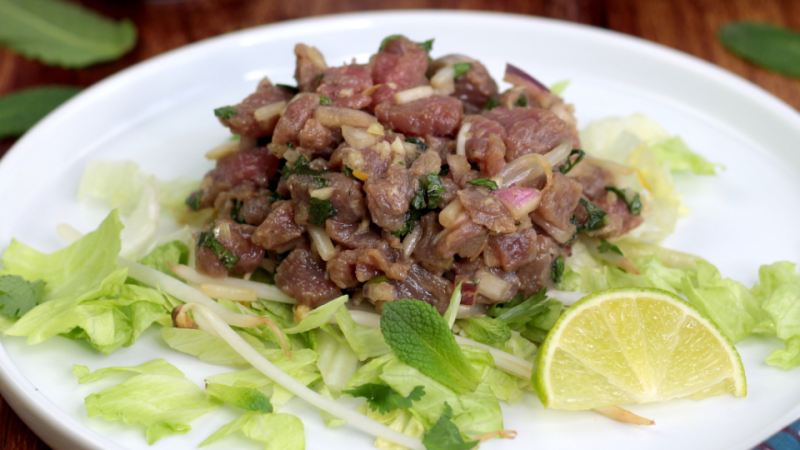 Recette de steak tartare de boeuf revisité 