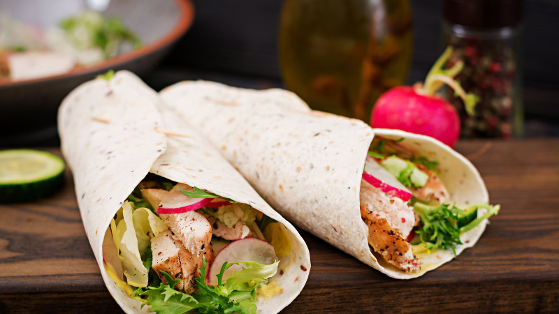 Recette de wrap au poulet