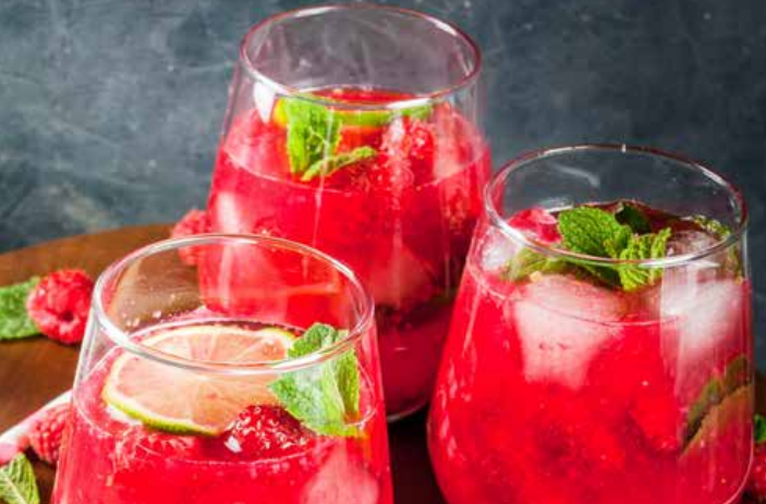 Recette de Mocktail à la framboise