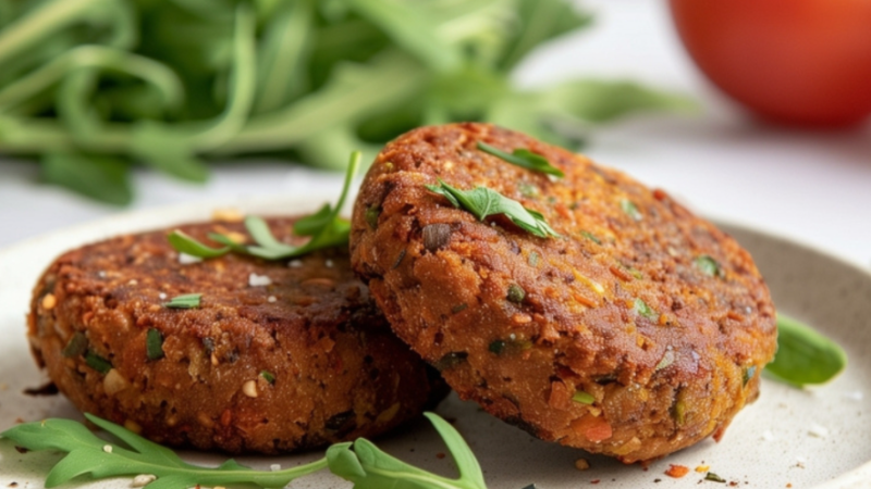 Recette de Galettes de lentilles corail⁣