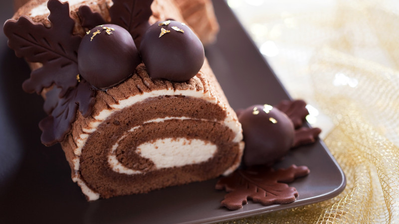 Recette de la bûche light au chocolat et au mascarpone