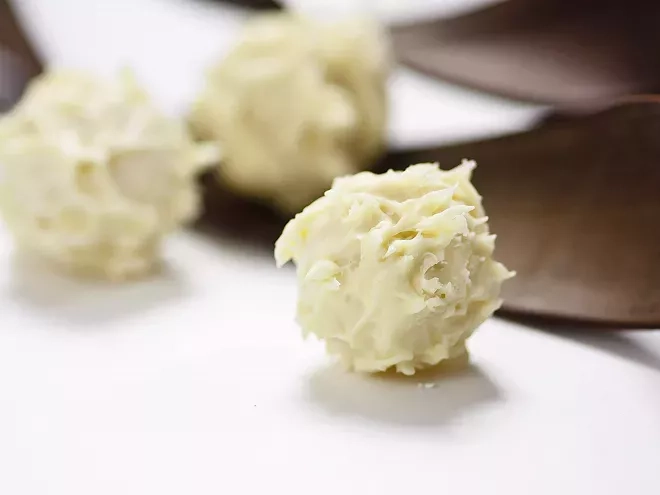 Recette des truffes au chocolat blanc 