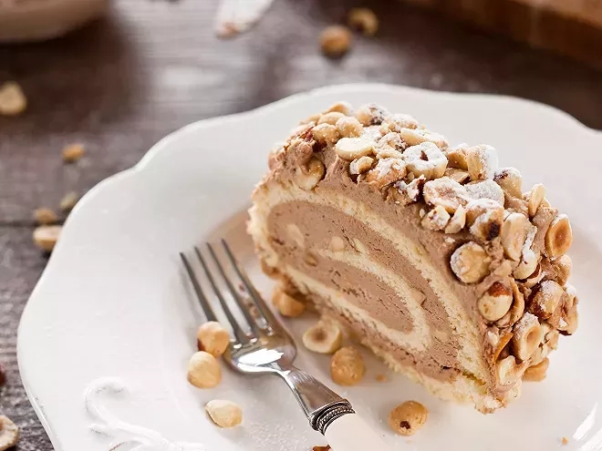 Recette de la bûche pralinée légère