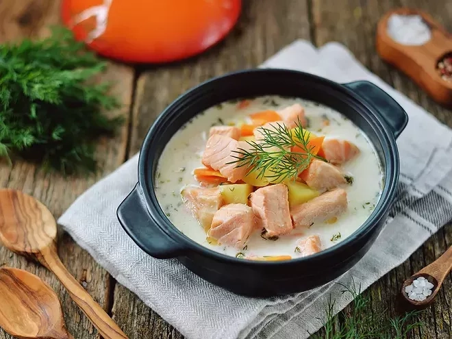 Recette de la blanquette de saumon légère