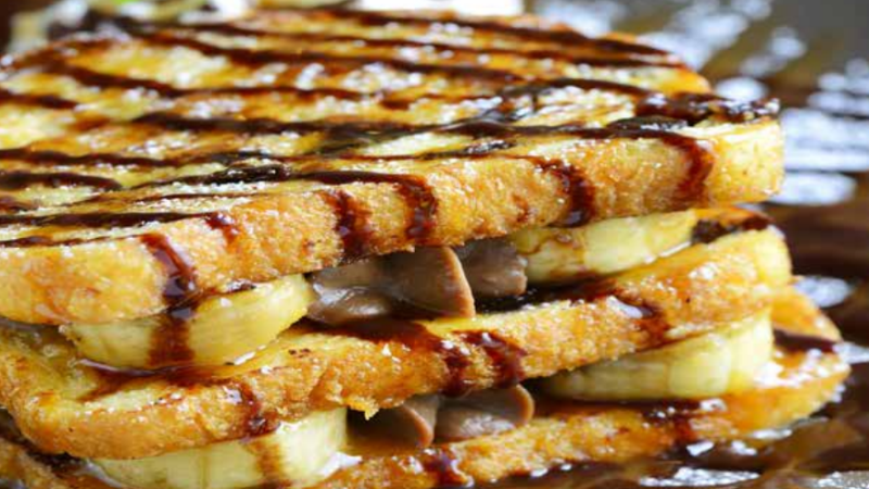 Recette de croque-monsieur choco-banane