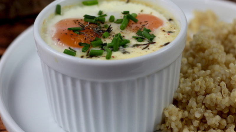 Recette d'oeuf cocotte champêtre