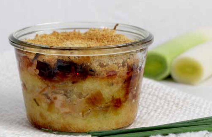 Recette de Parmentier de poireaux au saumon