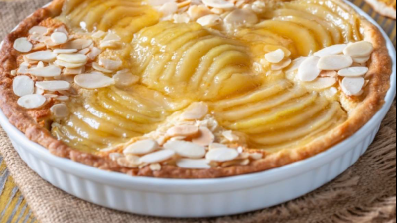 Recette de tarte poire amandine