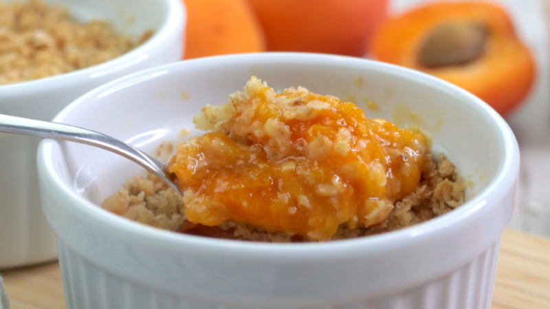 Recette de Crumble aux abricots