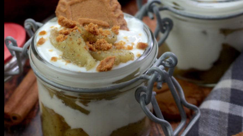 Recette de verrine pomme-cannelle au Skyr