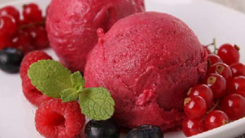 Recette de Sorbet aux fruits rouges 