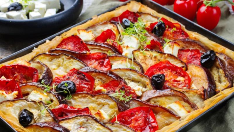 Recette Tarte aux aubergines grillées