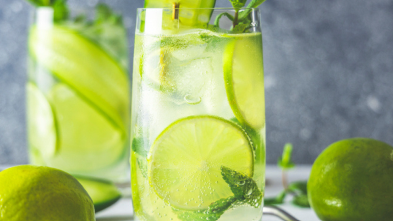 Recette de virgin mojito⁣ au concombre