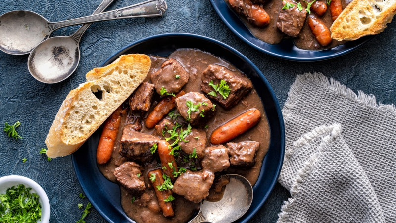 Recette saine et savoureuse de bœuf bourguignon