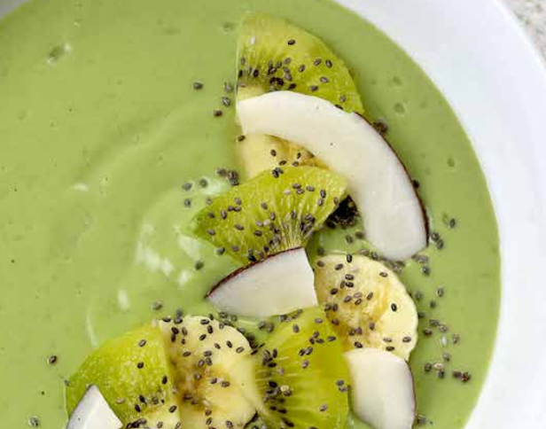 Recette de smoothie bowl vert