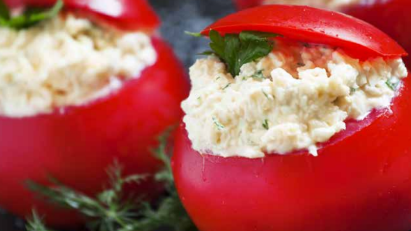 Recette de tomates farcies rapides au fromage frais