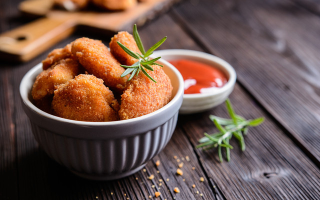 Les nuggets de volaille aux flocons d'avoine