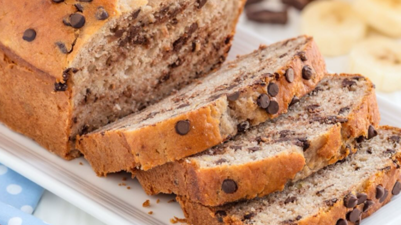 Recette de banana bread au chocolat