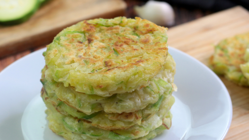 Recette de Pancakes de courgettes 