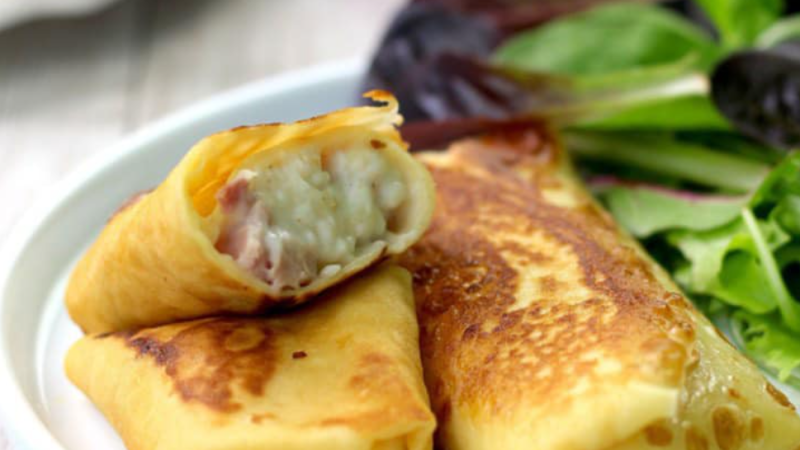 Recette de crêpes au jambon