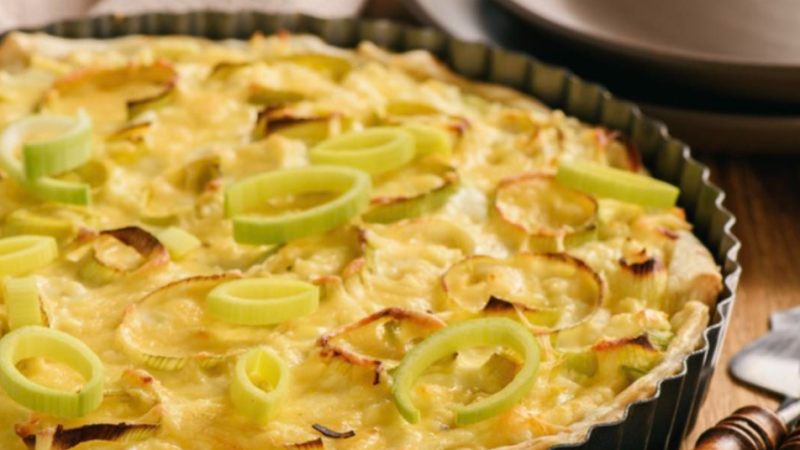 Recette de quiche sans pâte aux poireaux et bacon