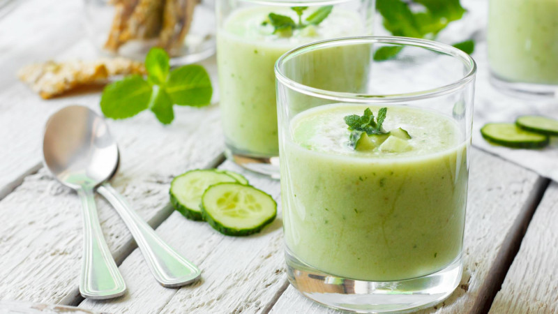 La recette du Gaspacho au concombre