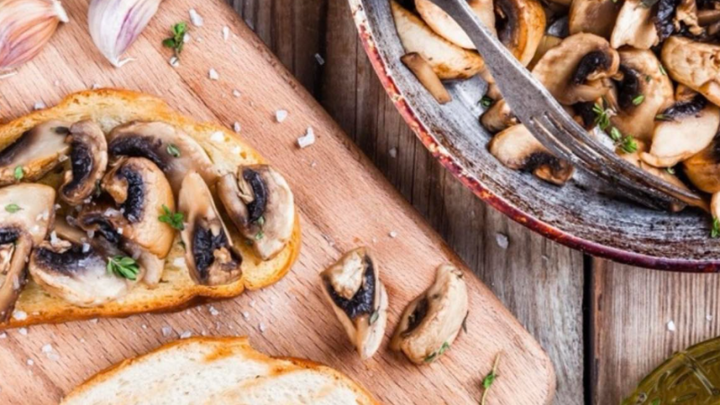 Recette de brushetta aux champignons