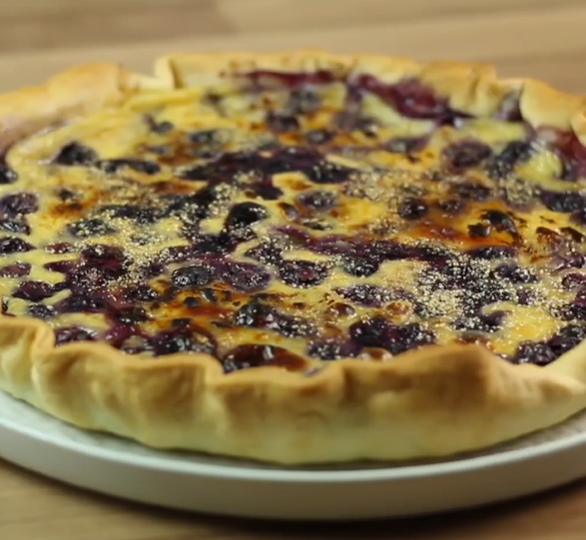 Recette de la tarte aux myrtilles