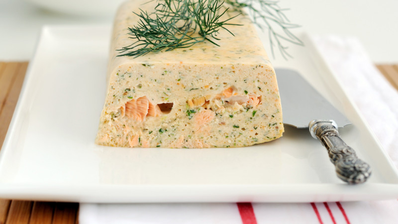 Recette de la terrine froide aux deux saumons