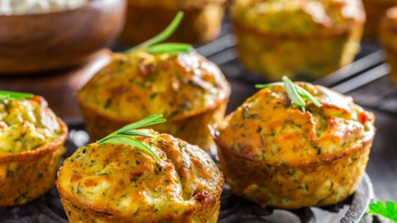 Recette de muffins salés aux légumes