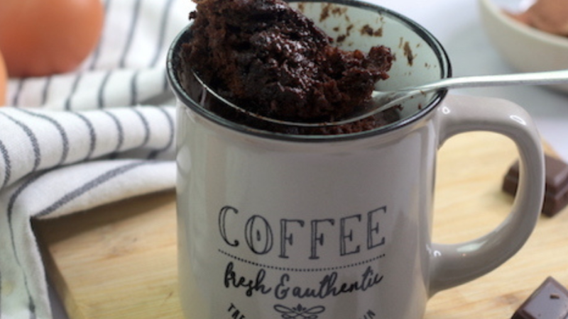 Mug cake au chocolat