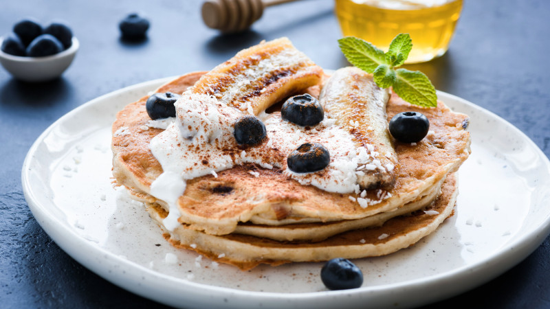 Pancakes minceur au flocons d'avoine