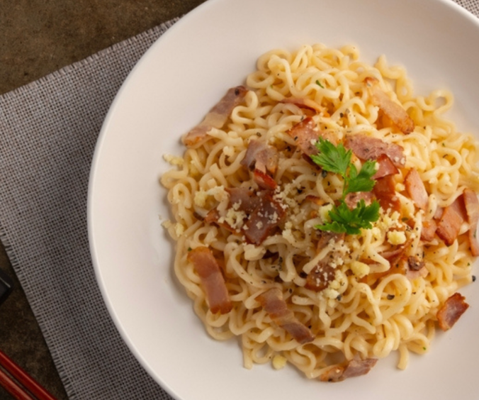 Recette de Ramen à la carbonara