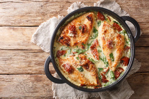 Recette légère du poulet à la toscane