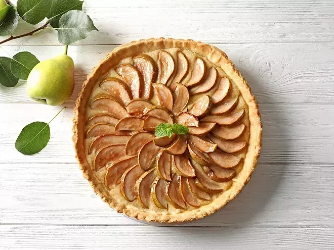 Recette de Tarte aux poires légère et gourmande