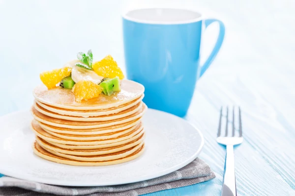 recette minceur, Pancakes aux fruits et sirop d'érable